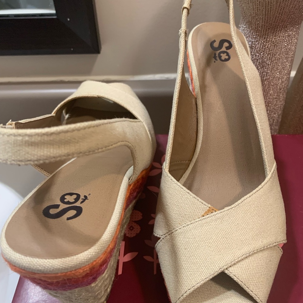 π₯2/$20π₯ Multicolored wedges Sz 10 - Picture 6 of 6